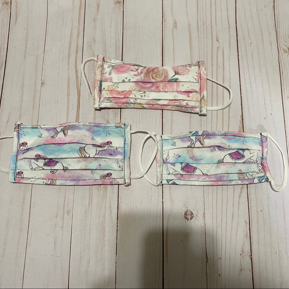 Set of 3 Adult Masks. New. Handmade